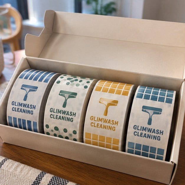 Customer photo of a custom washi tape gift set